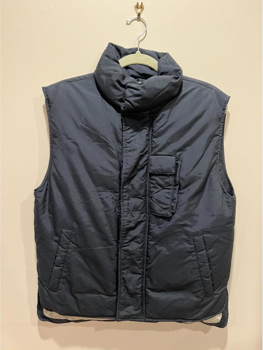 DNA Easyway Italy Mens Puffer Navy Blue Down Filled Small